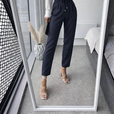 Pantalon Bleu Marine Zara – Taille S